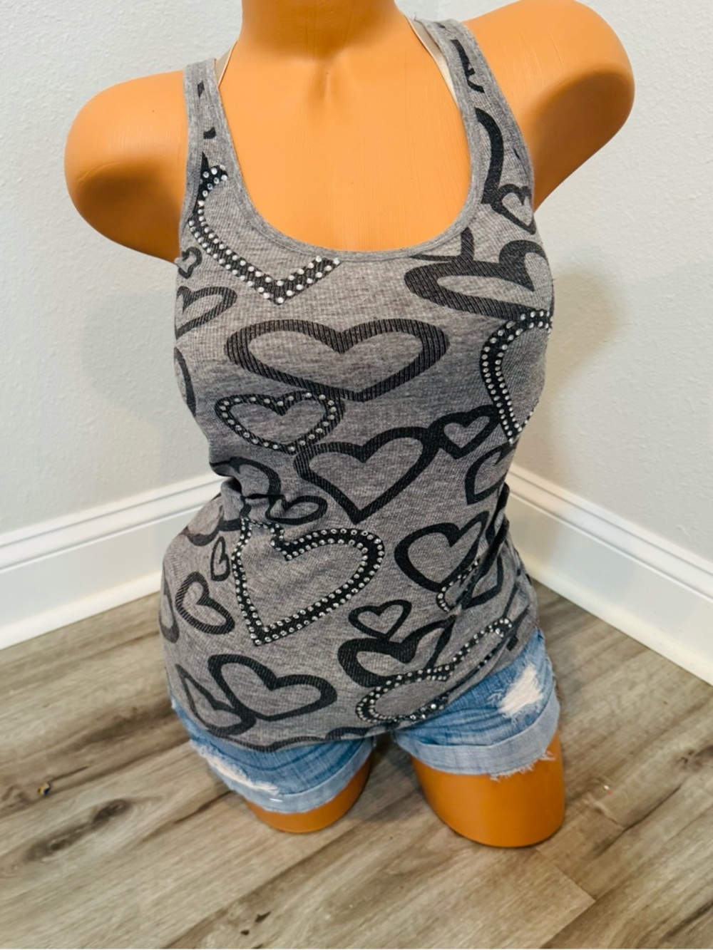 Victorias Secret PINK Y2K Vintage Embellished Tank Top XS